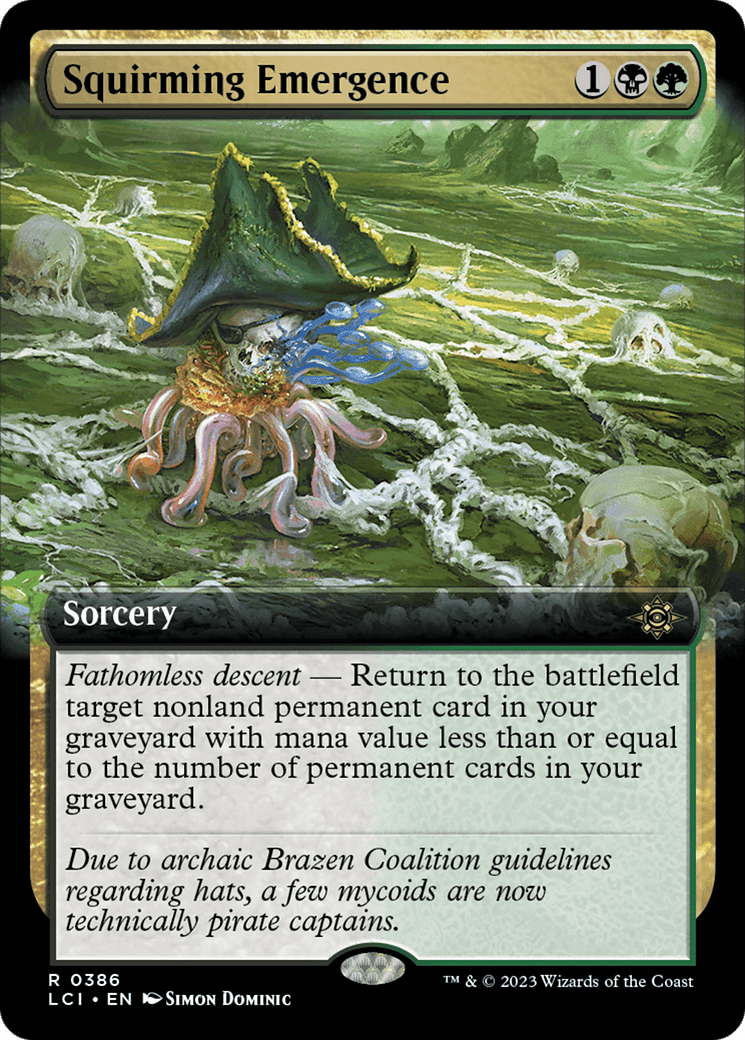 Squirming Emergence (Extended Art) [The Lost Caverns of Ixalan] Foil