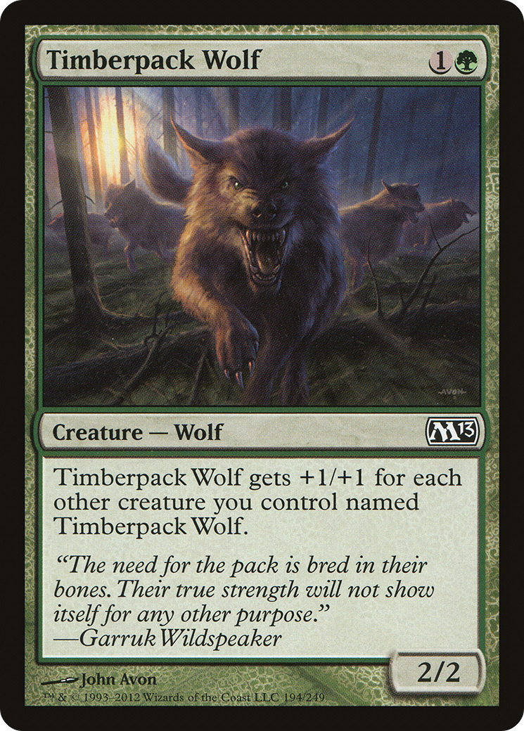 Timberpack Wolf [Magic 2013] Foil
