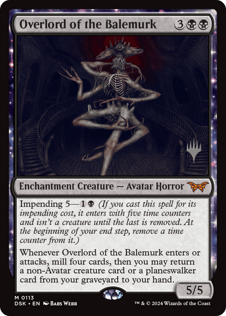 Overlord of the Balemurk [Duskmourn: House of Horror Promos] Foil