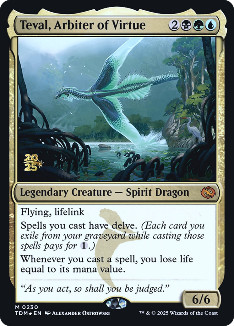 Teval, Arbiter of Virtue (230) [Prerelease Cards]  Foil