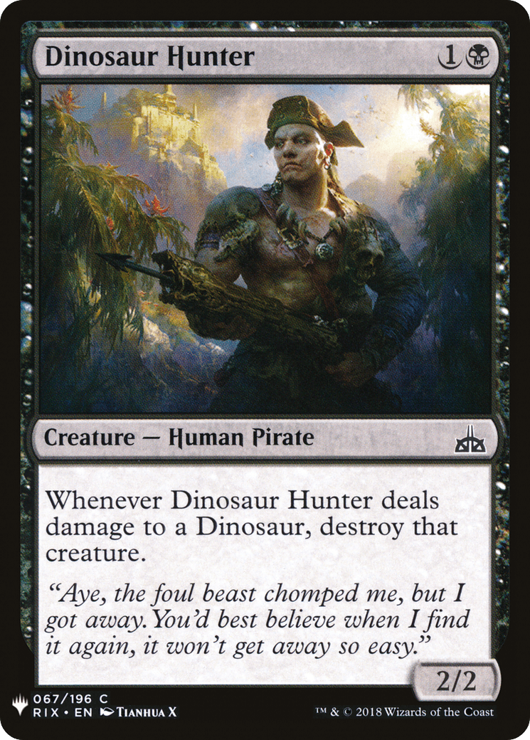 Dinosaur Hunter |  (RIX-67) [The List]