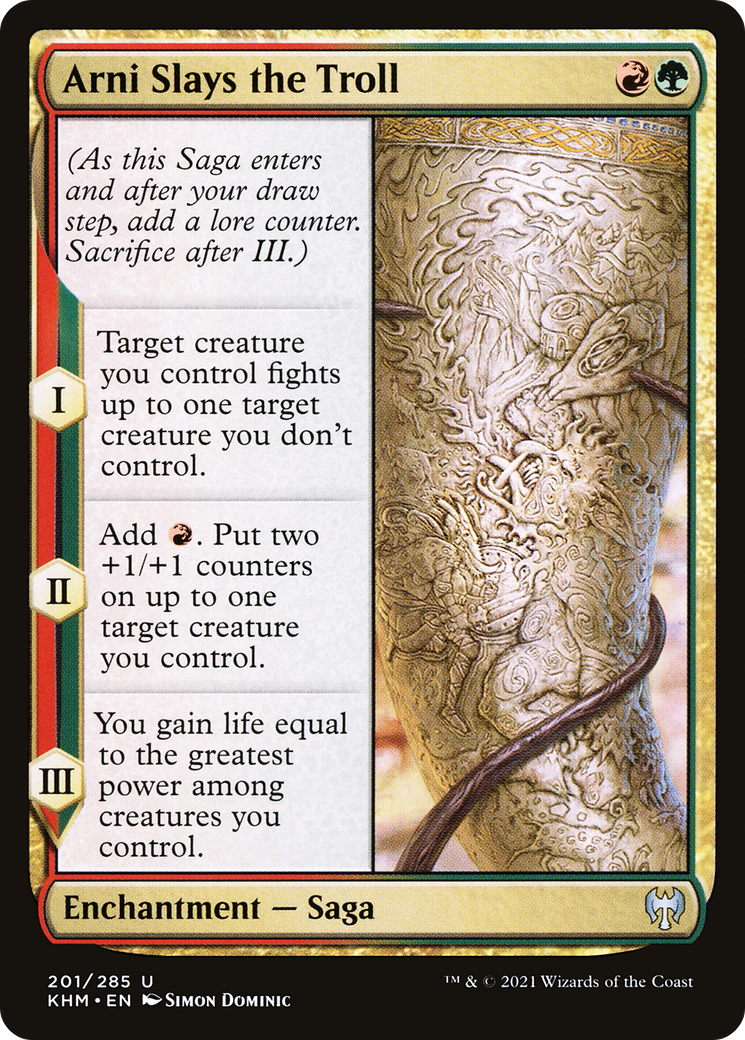 Arni Slays the Troll [Kaldheim] Foil