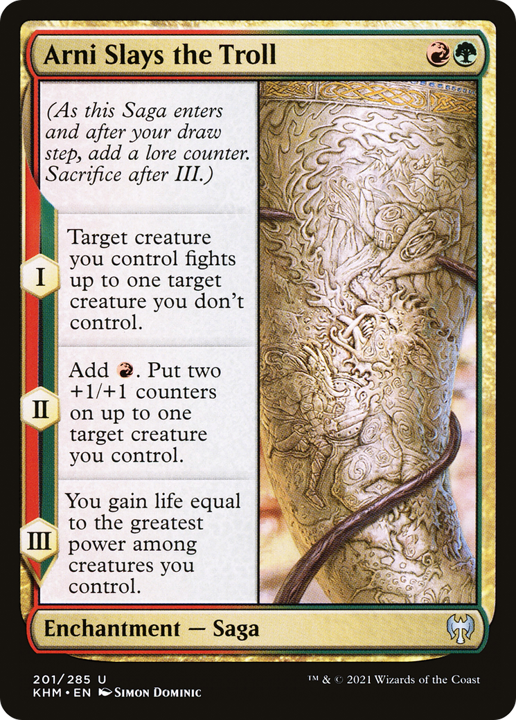 Arni Slays the Troll [Kaldheim] Foil