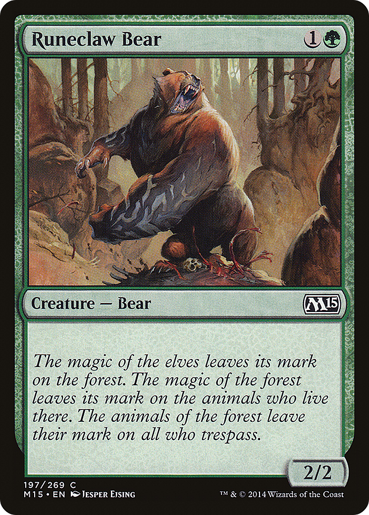 Runeclaw Bear [Magic 2015] Foil