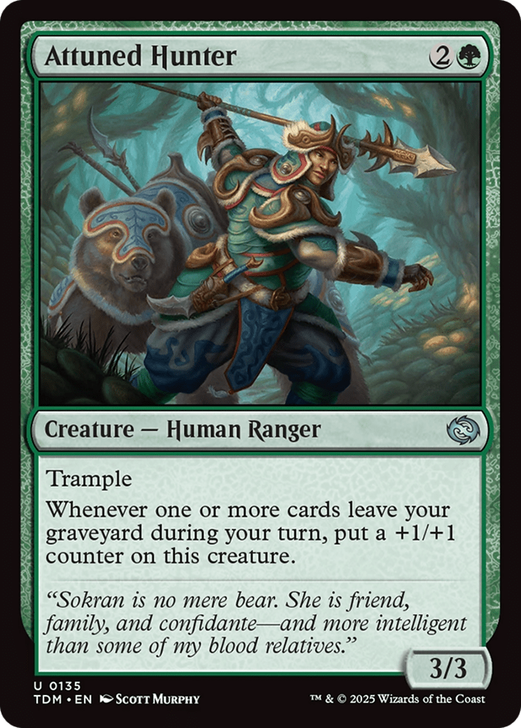 Attuned Hunter (135) [Tarkir: Dragonstorm]  Foil