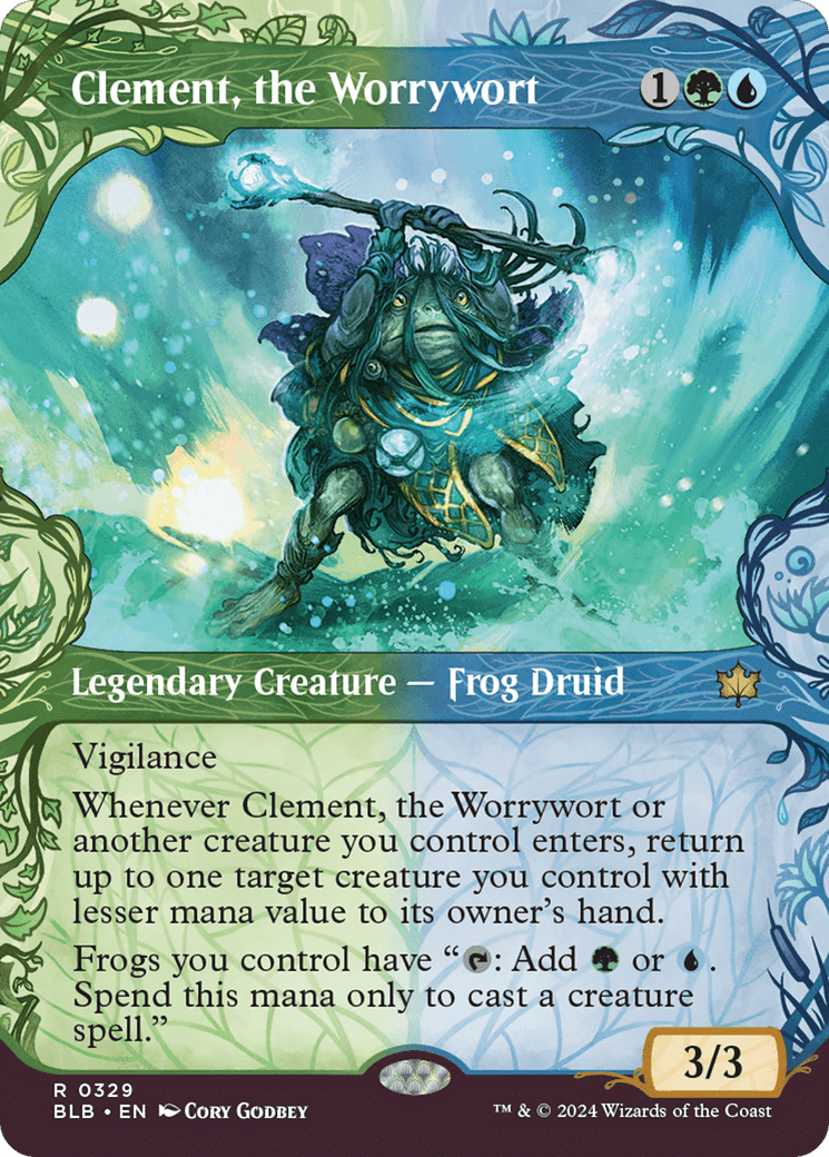 Clement, the Worrywort (Showcase) [Bloomburrow] Foil