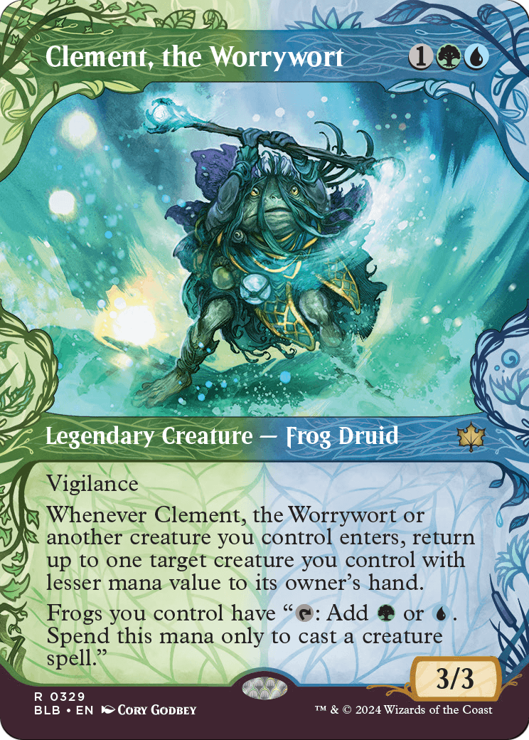 Clement, the Worrywort (Showcase) [Bloomburrow] Foil