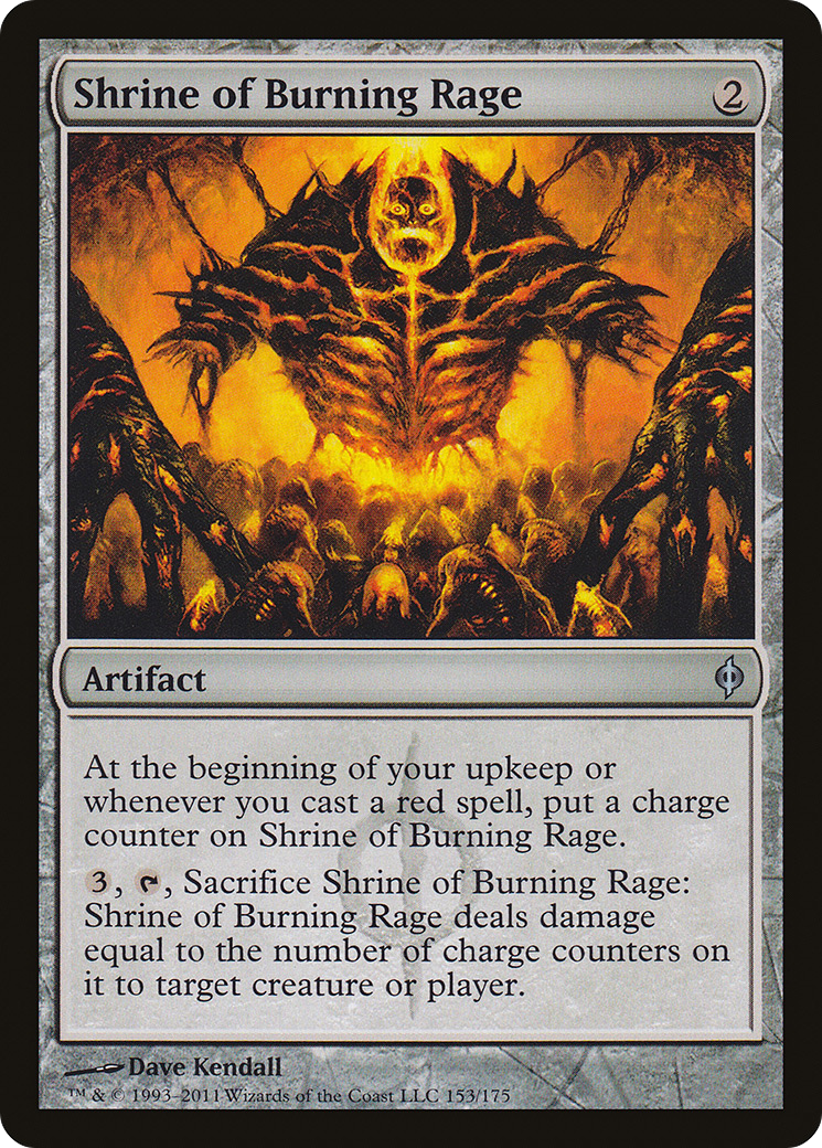 Shrine of Burning Rage [New Phyrexia] Foil