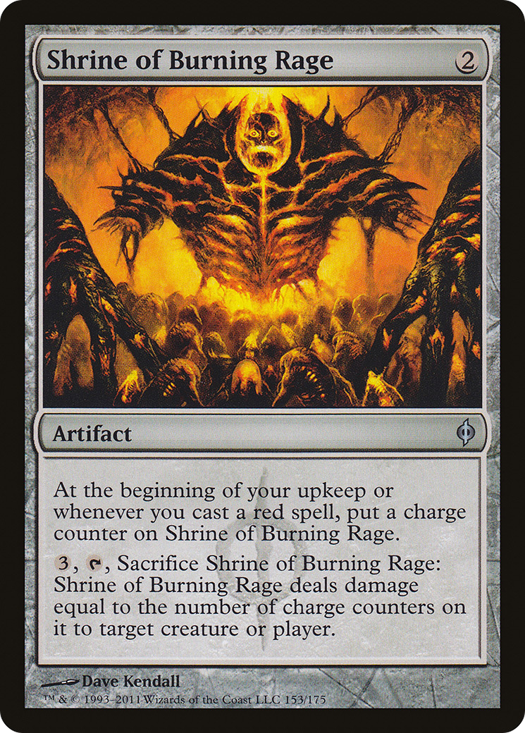 Shrine of Burning Rage [New Phyrexia] Foil