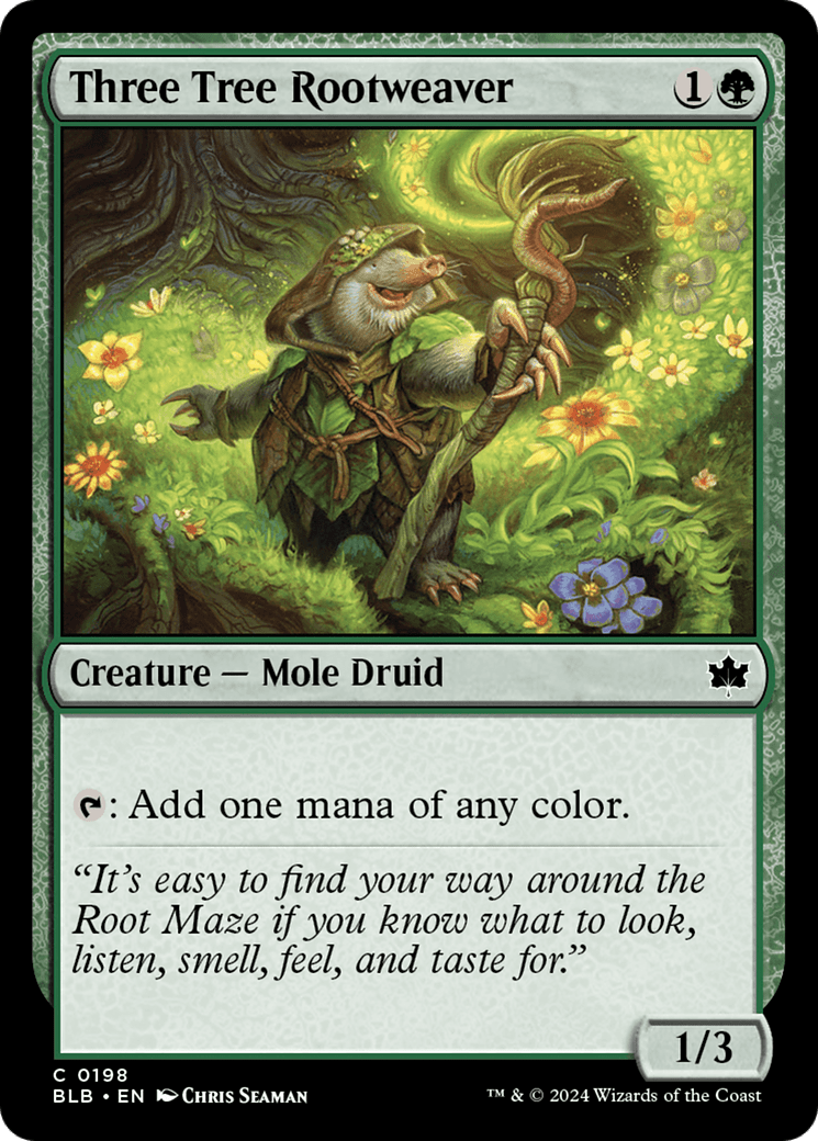 Three Tree Rootweaver [Bloomburrow] Foil