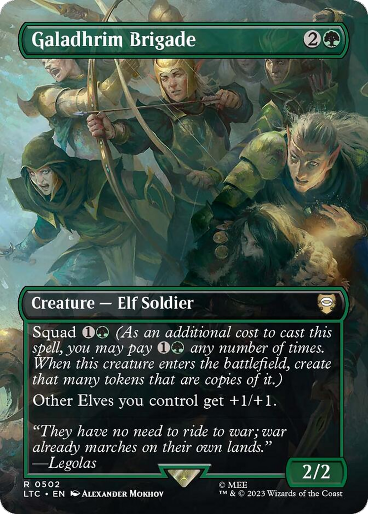 Galadhrim Brigade (Borderless) [The Lord of the Rings: Tales of Middle-Earth Commander] Foil