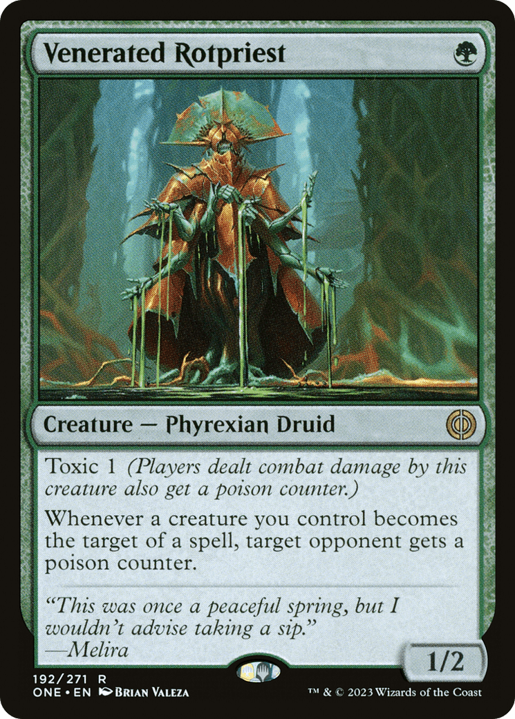 Venerated Rotpriest [Phyrexia: All Will Be One] Foil