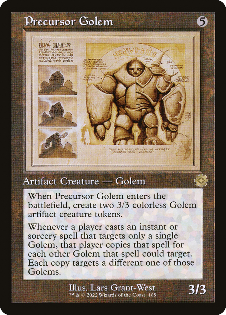 Precursor Golem (Retro Schematic) [The Brothers' War Retro Artifacts] Foil