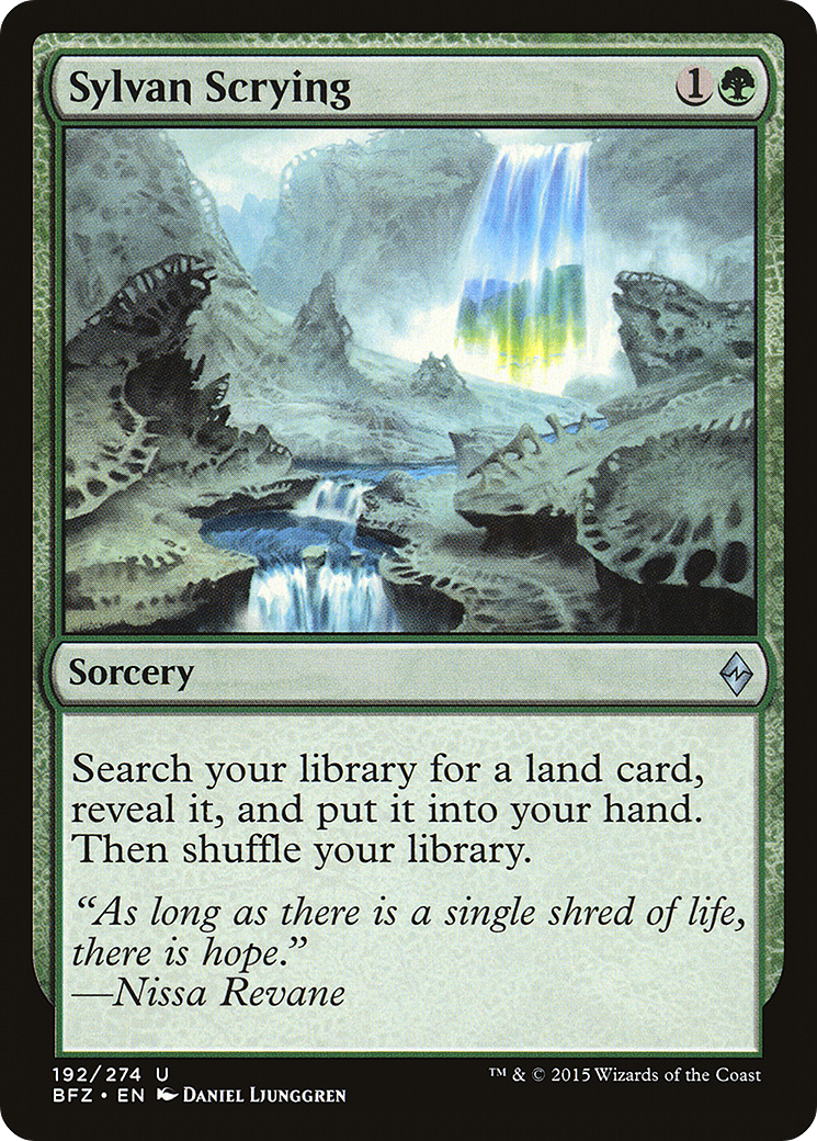 Sylvan Scrying [Battle for Zendikar] Foil
