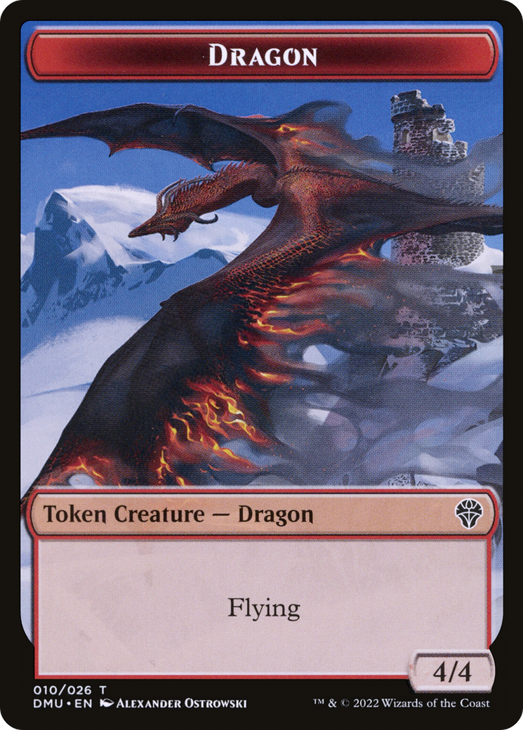 Dragon (TDMU-010) - Dominaria United Tokens Foil
