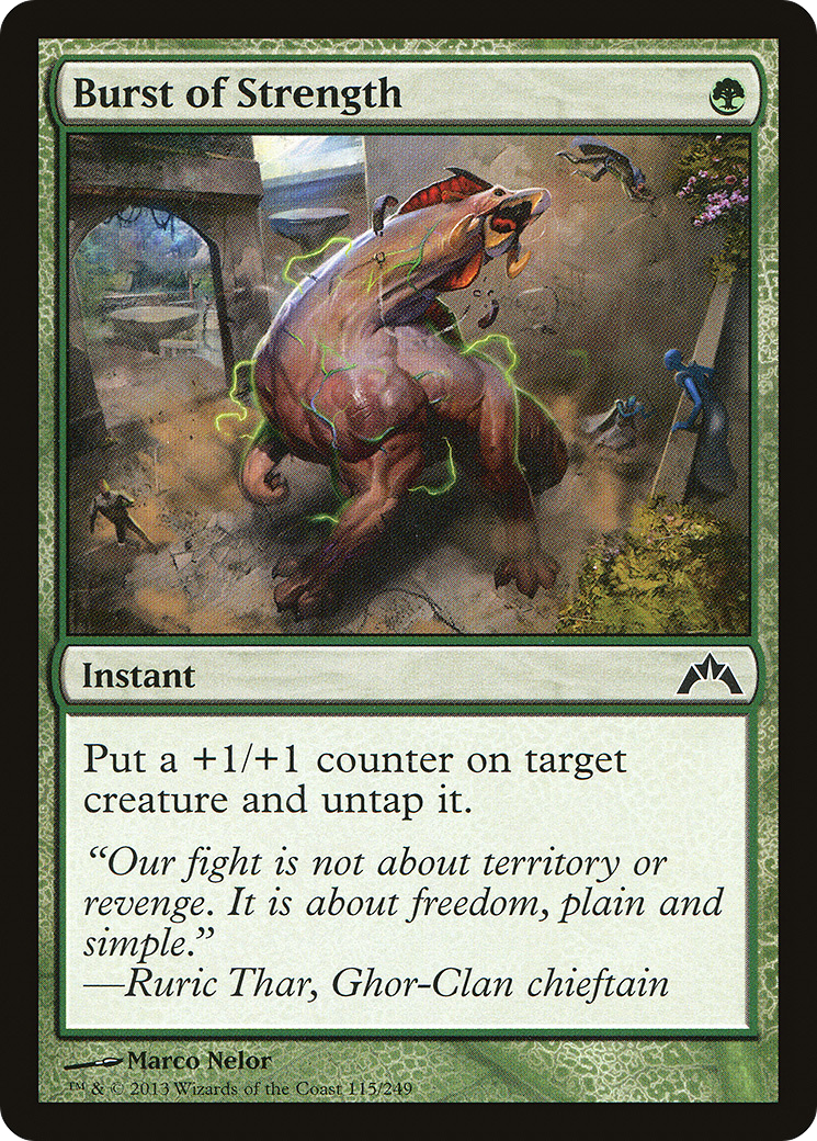 Burst of Strength [Gatecrash] Foil