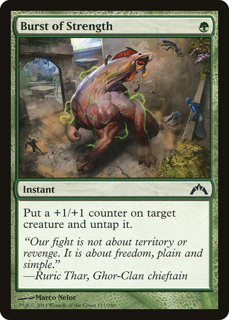 Burst of Strength [Gatecrash] Foil