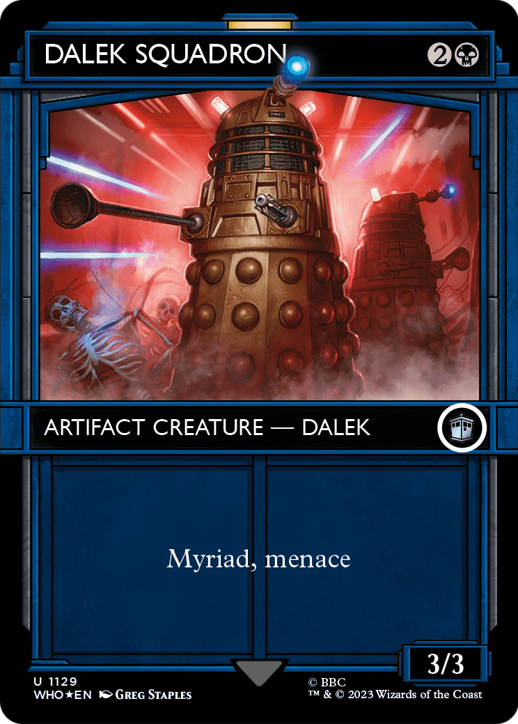 Dalek Squadron (WHO-1129) - Doctor Who: (Showcase) (Borderless) Foil