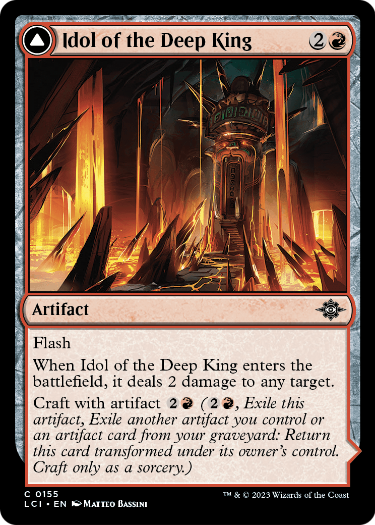 Idol of the Deep King // Sovereign's Macuahuitl [The Lost Caverns of Ixalan] Foil