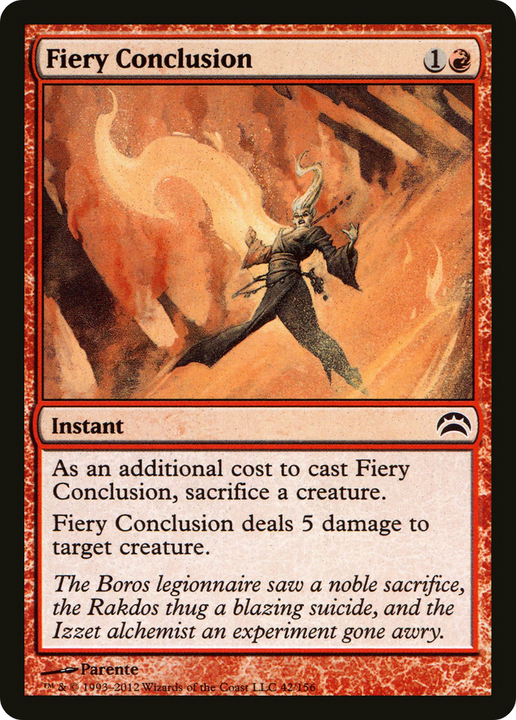 Fiery Conclusion (042) [Planechase 2012]  Foil
