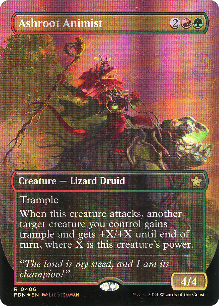 Ashroot Animist (FDN-406) - Foundations (Borderless) Foil