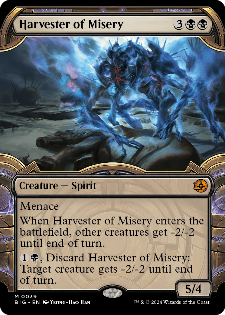 Harvester of Misery (Showcase) [Outlaws of Thunder Junction: The Big Score] Foil