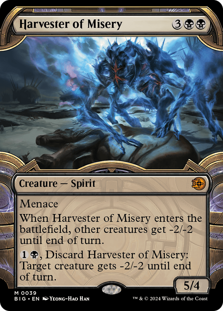 Harvester of Misery (Showcase) [Outlaws of Thunder Junction: The Big Score] Foil