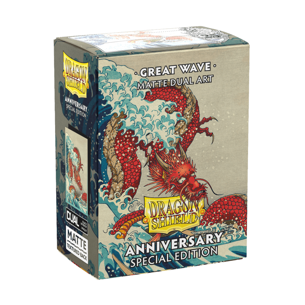 Dragon Shield | Standard Size Sleeves | 100ct | Great Wave: 25th Anniversary Edition (Art Dual Matte)