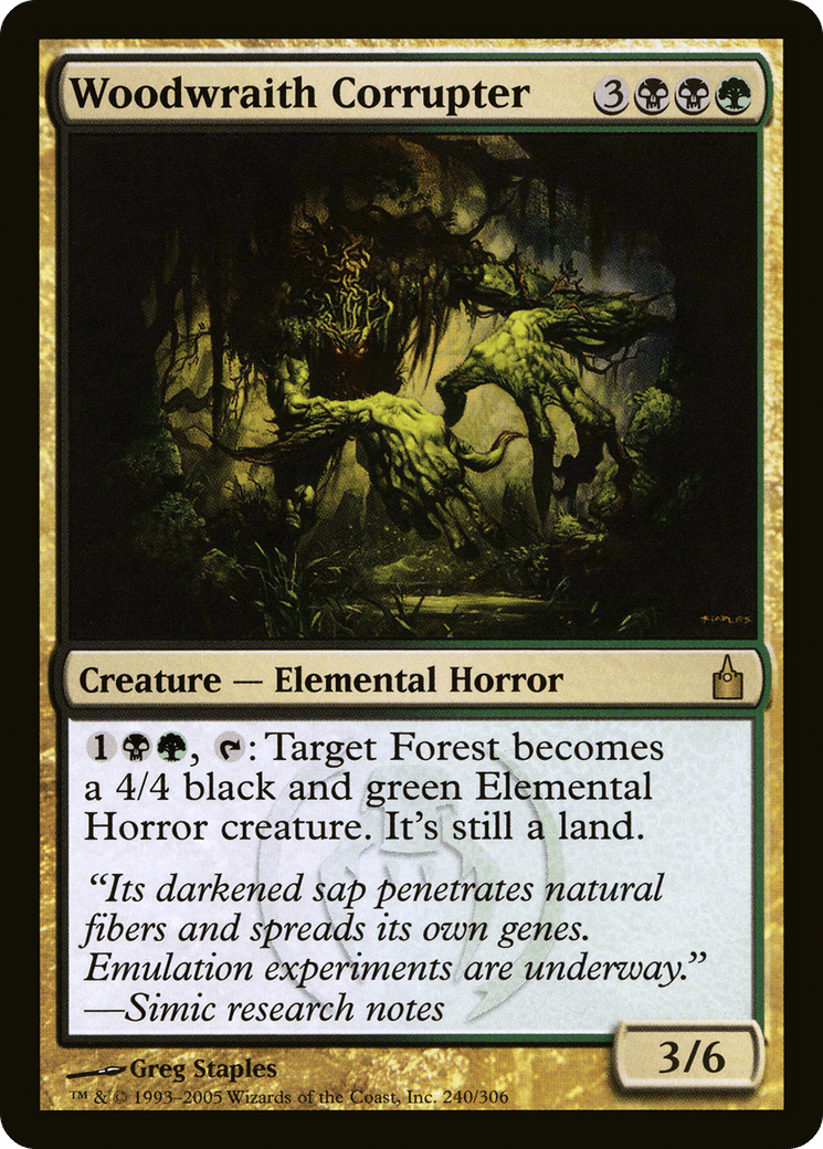 Woodwraith Corrupter [Ravnica: City of Guilds] Foil