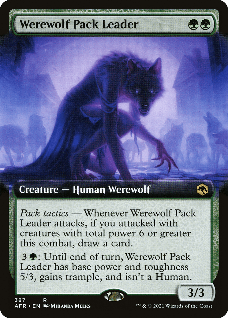 Werewolf Pack Leader (Extended Art) [Dungeons & Dragons: Adventures in the Forgotten Realms] Foil