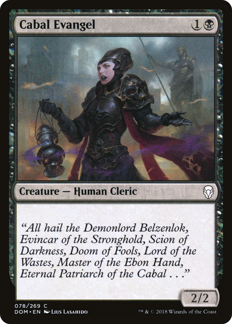 Cabal Evangel [Dominaria] Foil