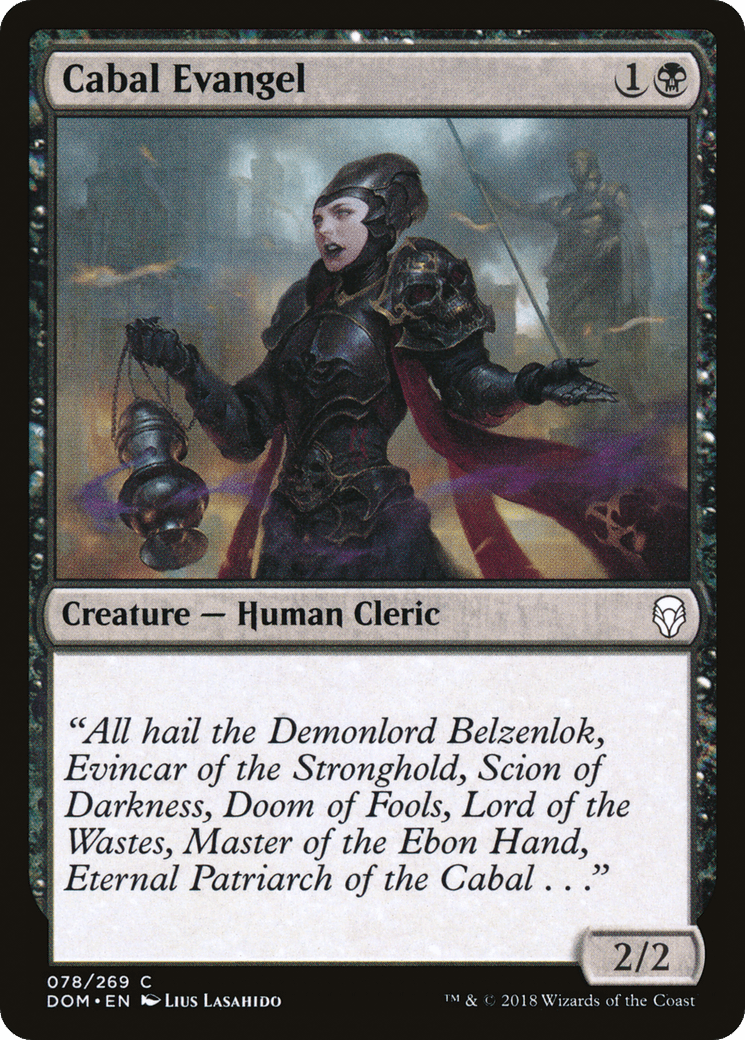Cabal Evangel [Dominaria] Foil