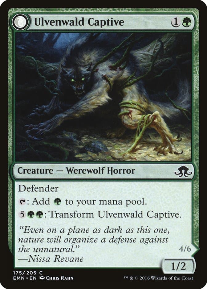 Ulvenwald Captive // Ulvenwald Abomination [Eldritch Moon] Foil