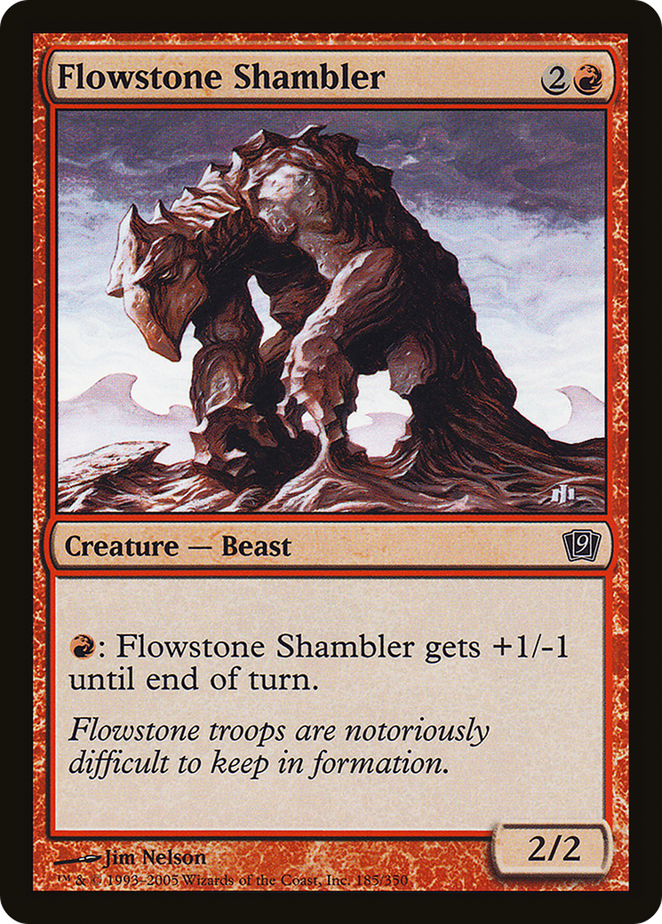 Flowstone Shambler [Ninth Edition] Foil