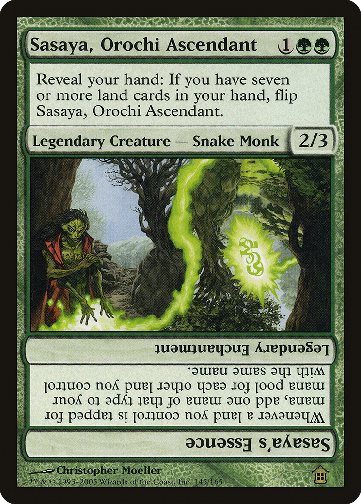 Sasaya, Orochi Ascendant // Sasaya's Essence [Saviors of Kamigawa] Foil