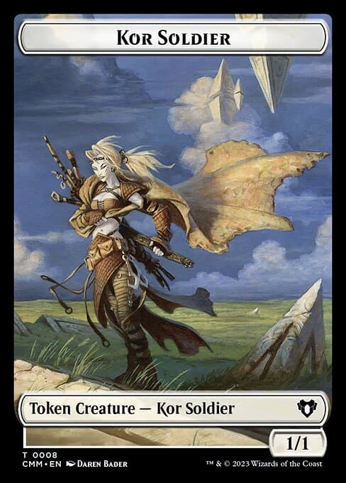 Servo // Kor Soldier Double-Sided Token [Commander Masters Tokens] Foil