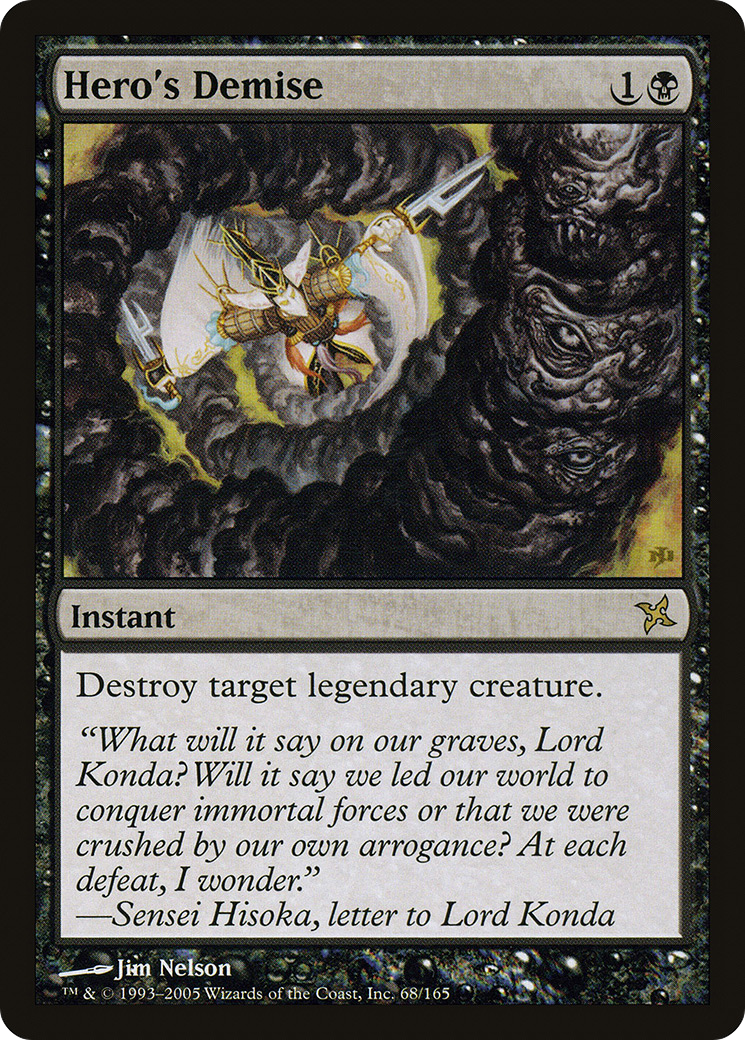 Hero's Demise [Betrayers of Kamigawa] Foil
