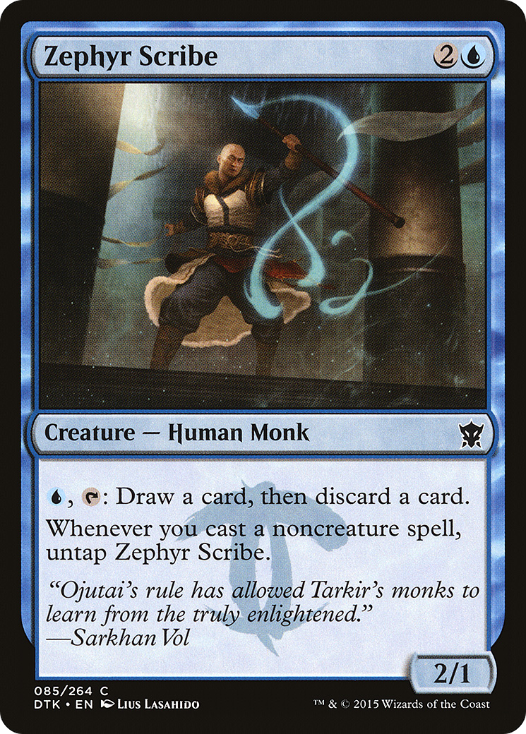 Zephyr Scribe [Dragons of Tarkir] Foil
