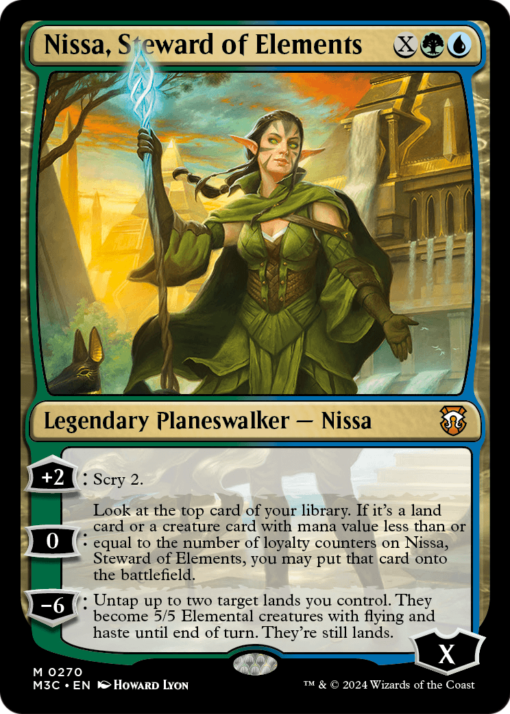 Nissa, Steward of Elements (M3C-270) - Modern Horizons 3 Commander Foil