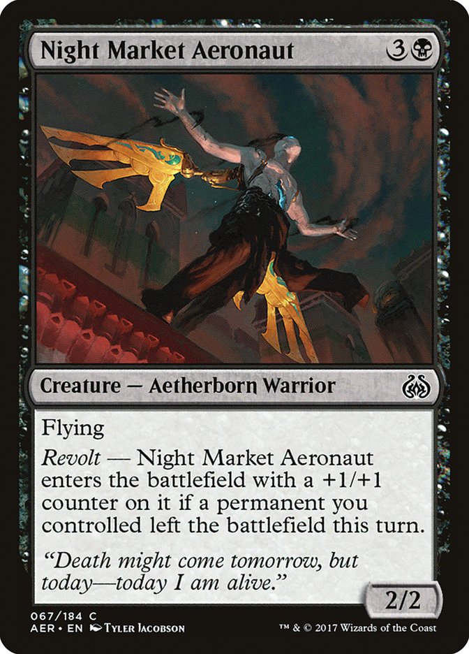 Night Market Aeronaut 67/184 (Aether Revolt)  - Foil