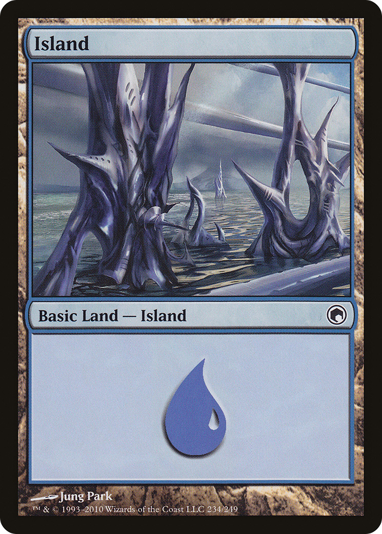 Island (234) [Scars of Mirrodin] Foil