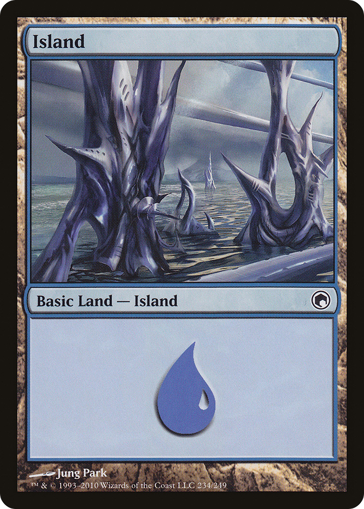 Island (234) [Scars of Mirrodin] Foil