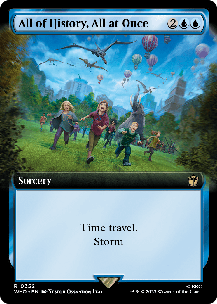 All of History, All at Once (Extended Art) [Doctor Who] Foil