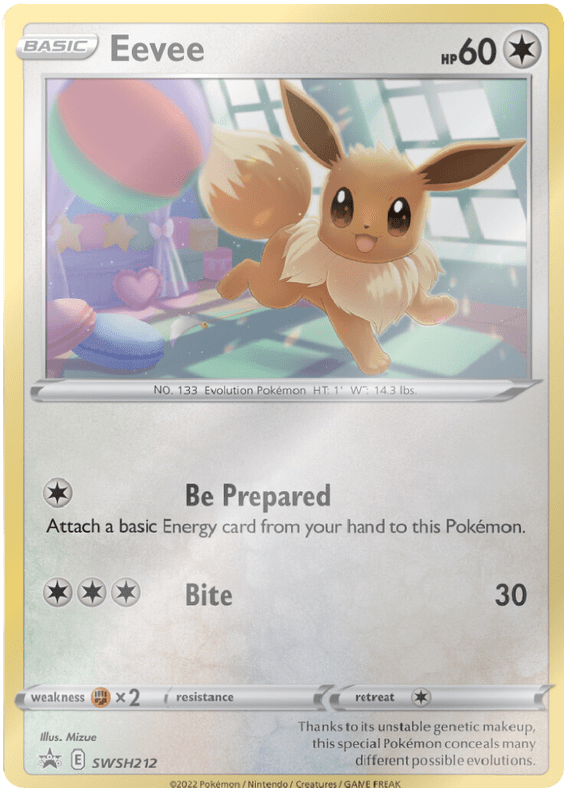 Eevee SWSH212  - Holofoil SWSH Sword & Shield Promo Cards - Promo