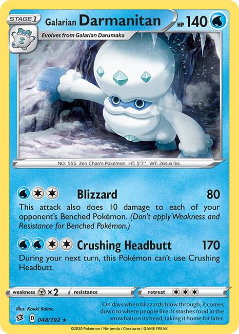 Galarian Darmanitan 048/192 (SWSH02: Rebel Clash) 