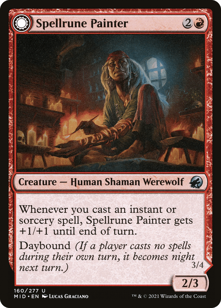 Spellrune Painter // Spellrune Howler [Innistrad: Midnight Hunt] Foil