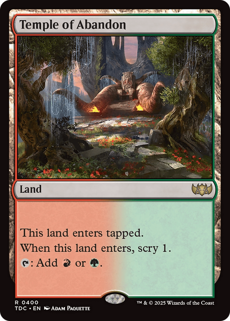 Temple of Abandon (400) [Commander: Tarkir: Dragonstorm]