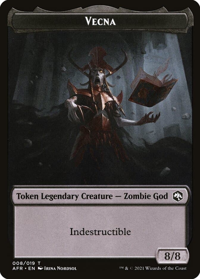 Devil // Vecna Double-Sided Token [Dungeons & Dragons: Adventures in the Forgotten Realms Tokens] Foil
