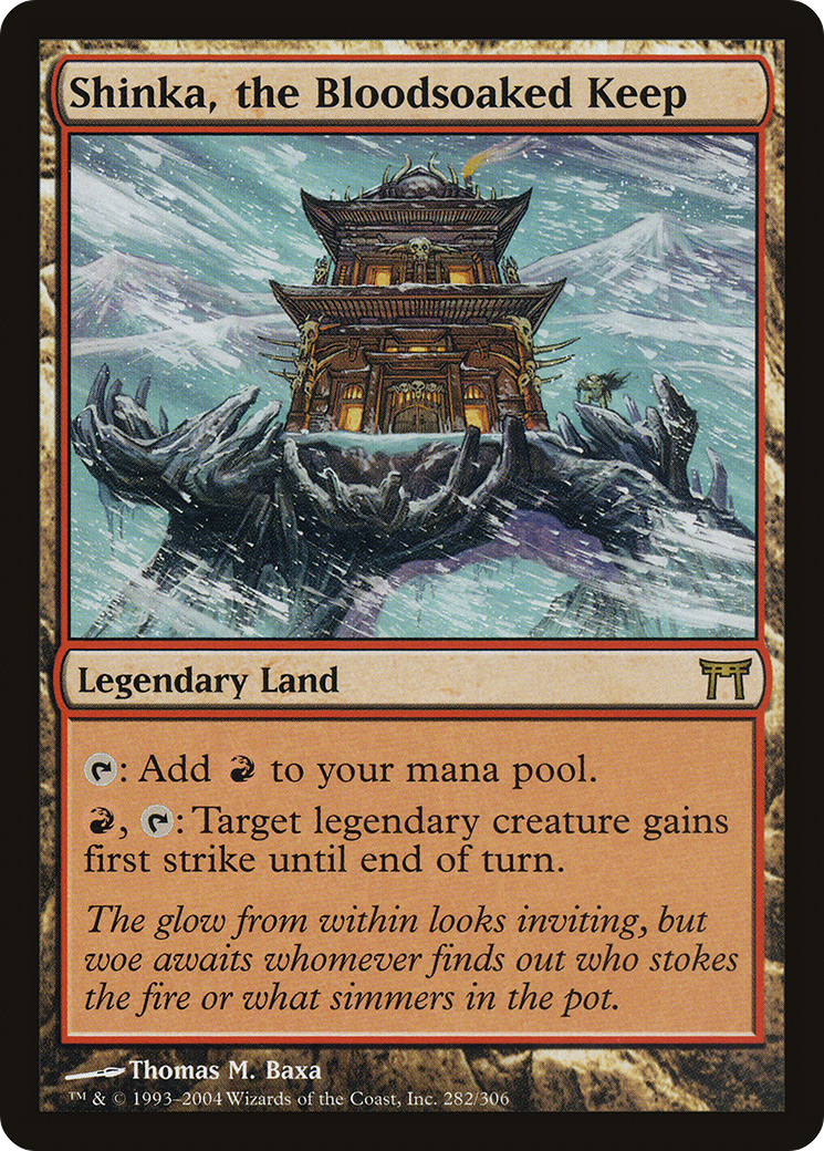 Shinka, the Bloodsoaked Keep [Champions of Kamigawa] Foil
