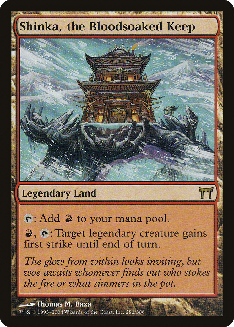 Shinka, the Bloodsoaked Keep [Champions of Kamigawa] Foil